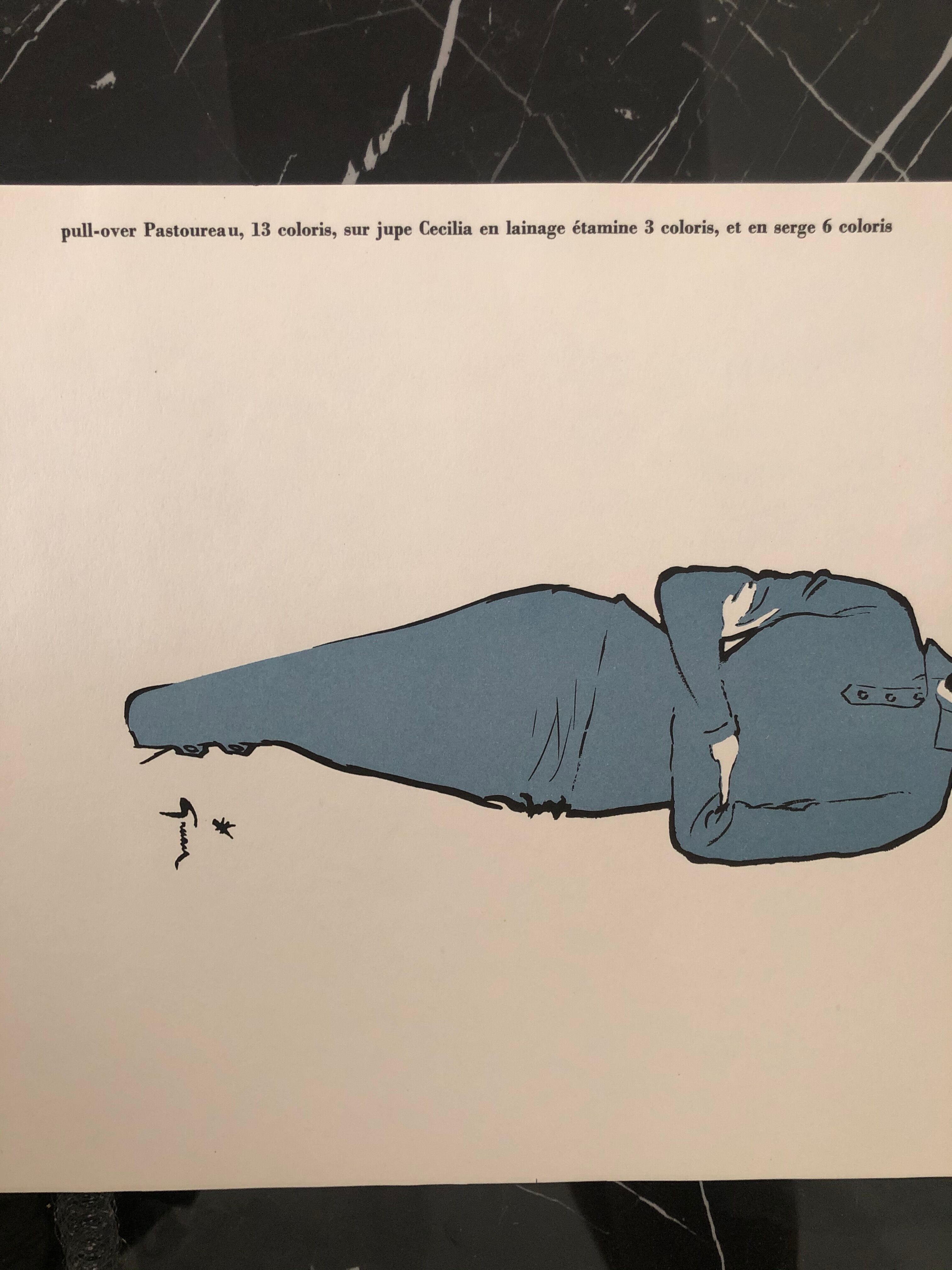 Fashion illustration 1957 by René Gruau