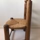 Solid wood straw chair