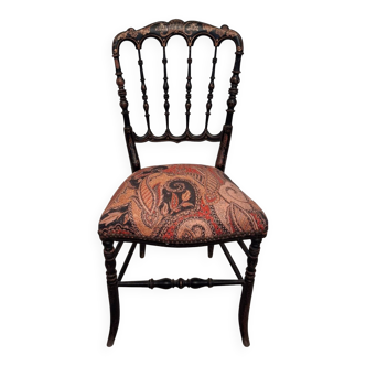 Napoleon III chair in blackened wood