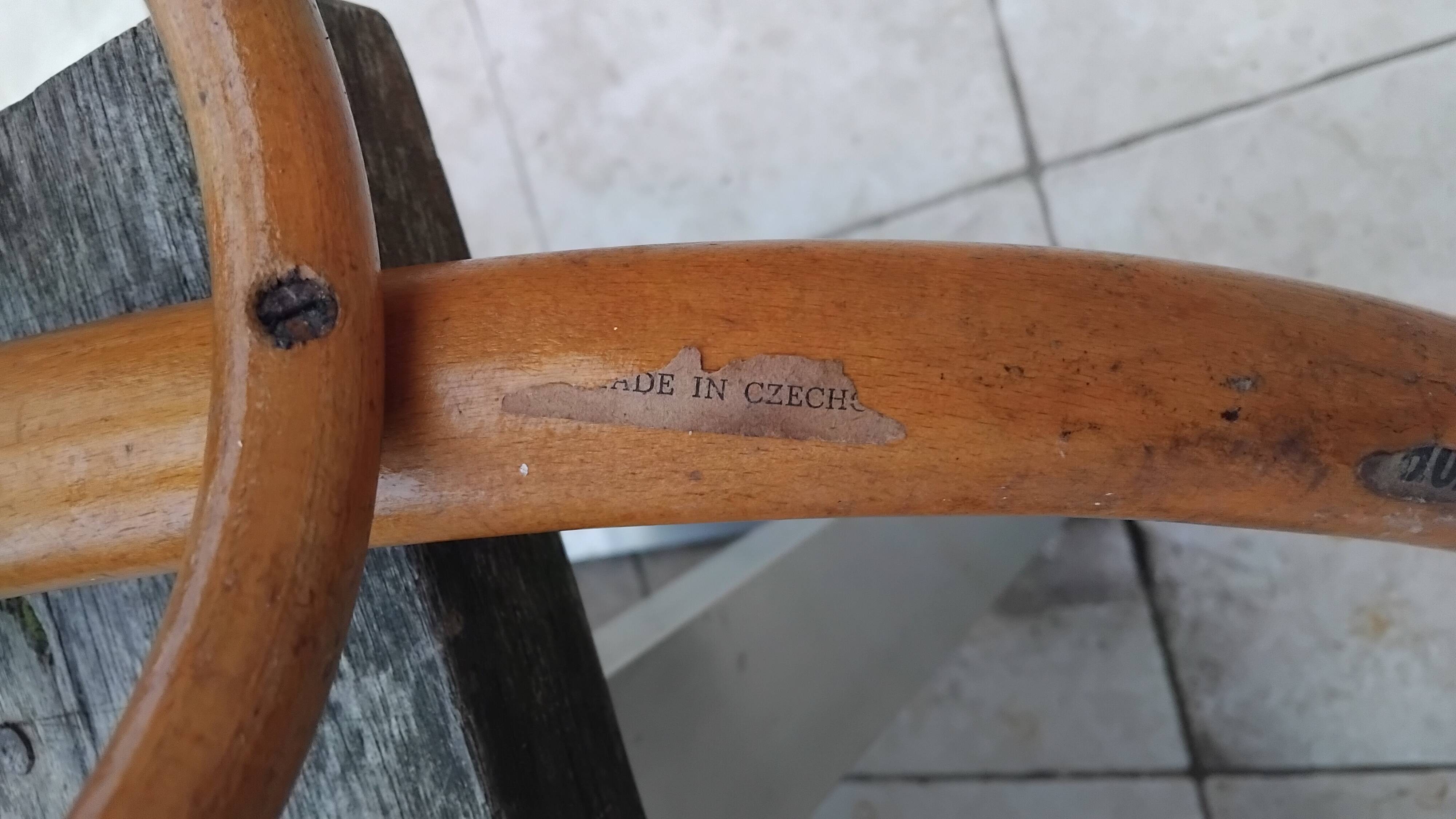 Antique parrot coat rack signed THONET