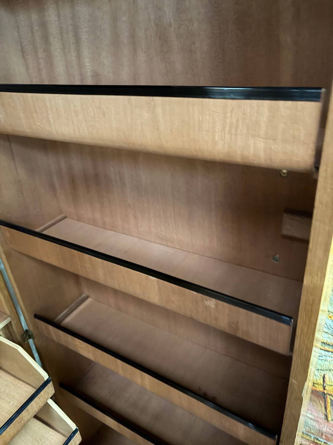 Armoire penderie dressing pied compas vintage design 60/70