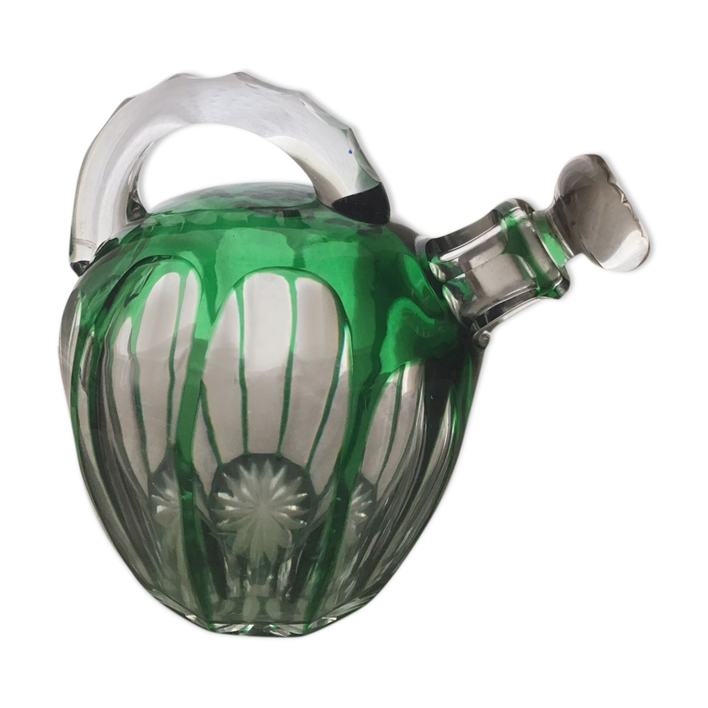 Art deco crystal carafe