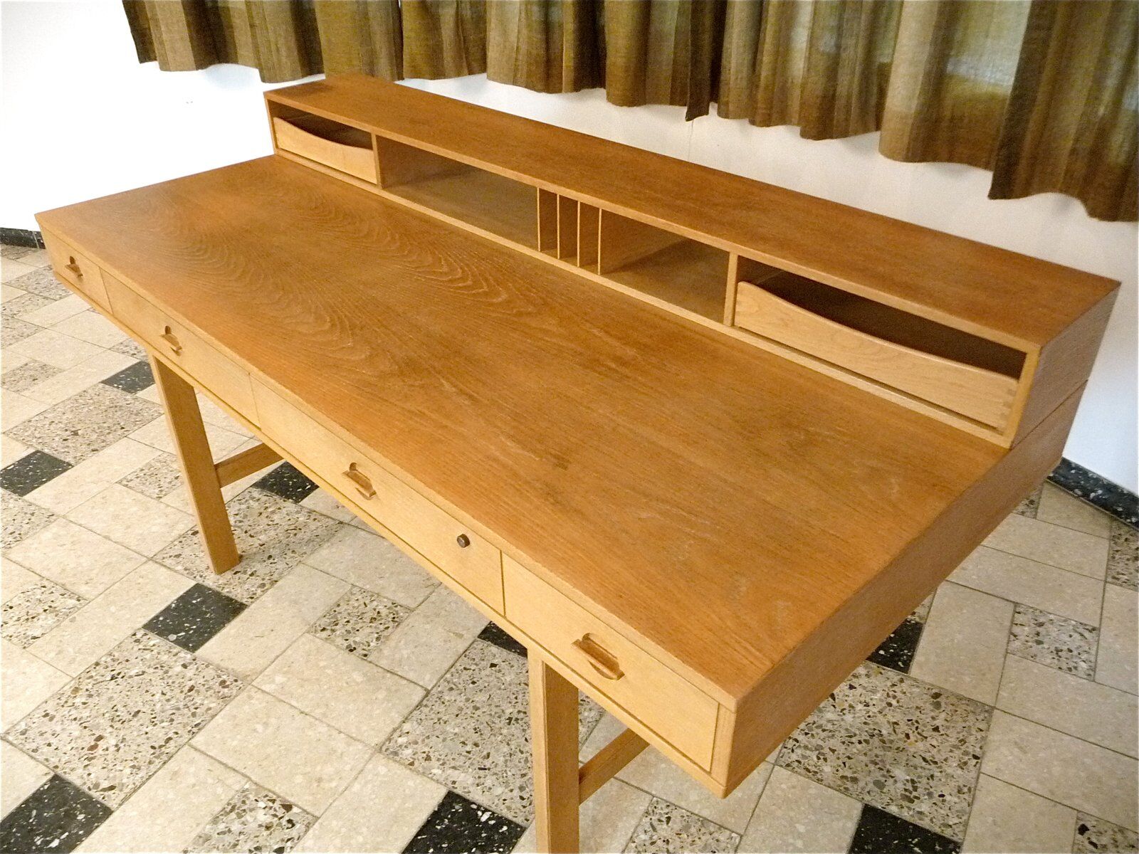 Flip-top partner secretary desk by Jens Quistgaard for Løvig, Denmark 1960s