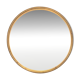 Rare round wall mirror in wood and gilded plaster – Ø 80 cm – 1950s