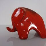 Majolica Ceramic Elephant, 1960s