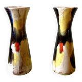 Paire de vases diabolos vintage Jasba Keramik - West Germany 602/19