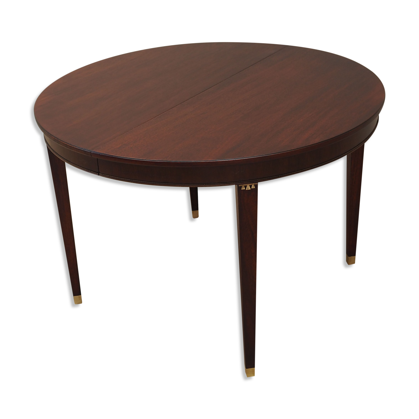 Round mahogany table, Danish design, 1970s, production: Denmark