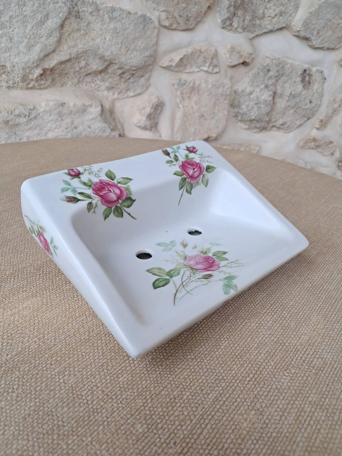 Antique ceramic soap dish