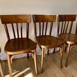 set of 6 bentwood bistro chairs from the 1950s