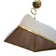 Lampadario Vintage anni '70 in Ottone e Stoffa