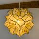 Mother-of-pearl flower suspension Rausch Capiz Germany, 70s