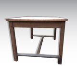 Old wooden farmhouse table