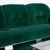 Living room, 2 armchairs and 3-seater sofa, OKAY model, Adriano Piazzesi, 1970