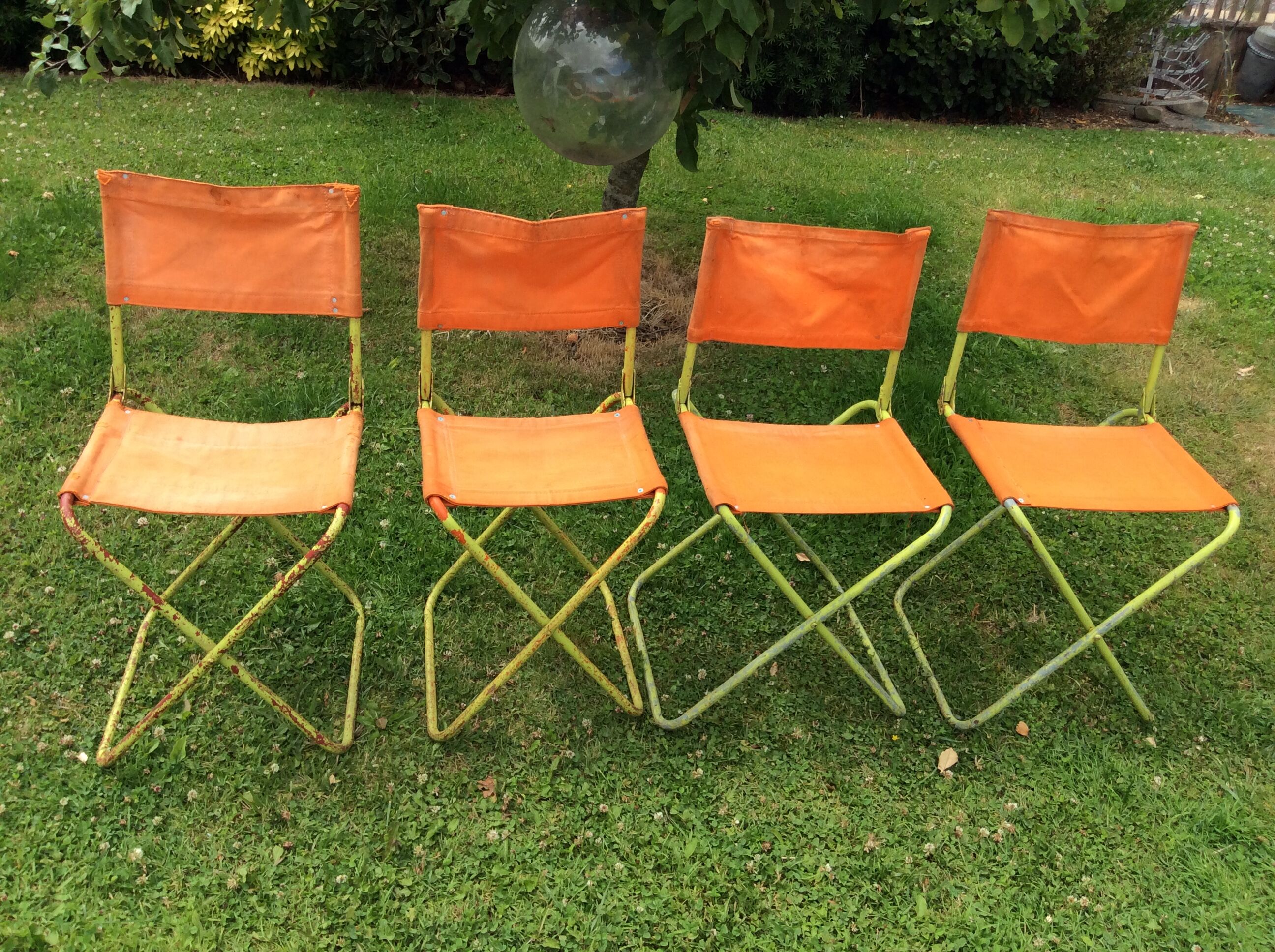 4 fauteuils de camping