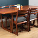Retro teak 1960s portwood extending dining table & four chairs