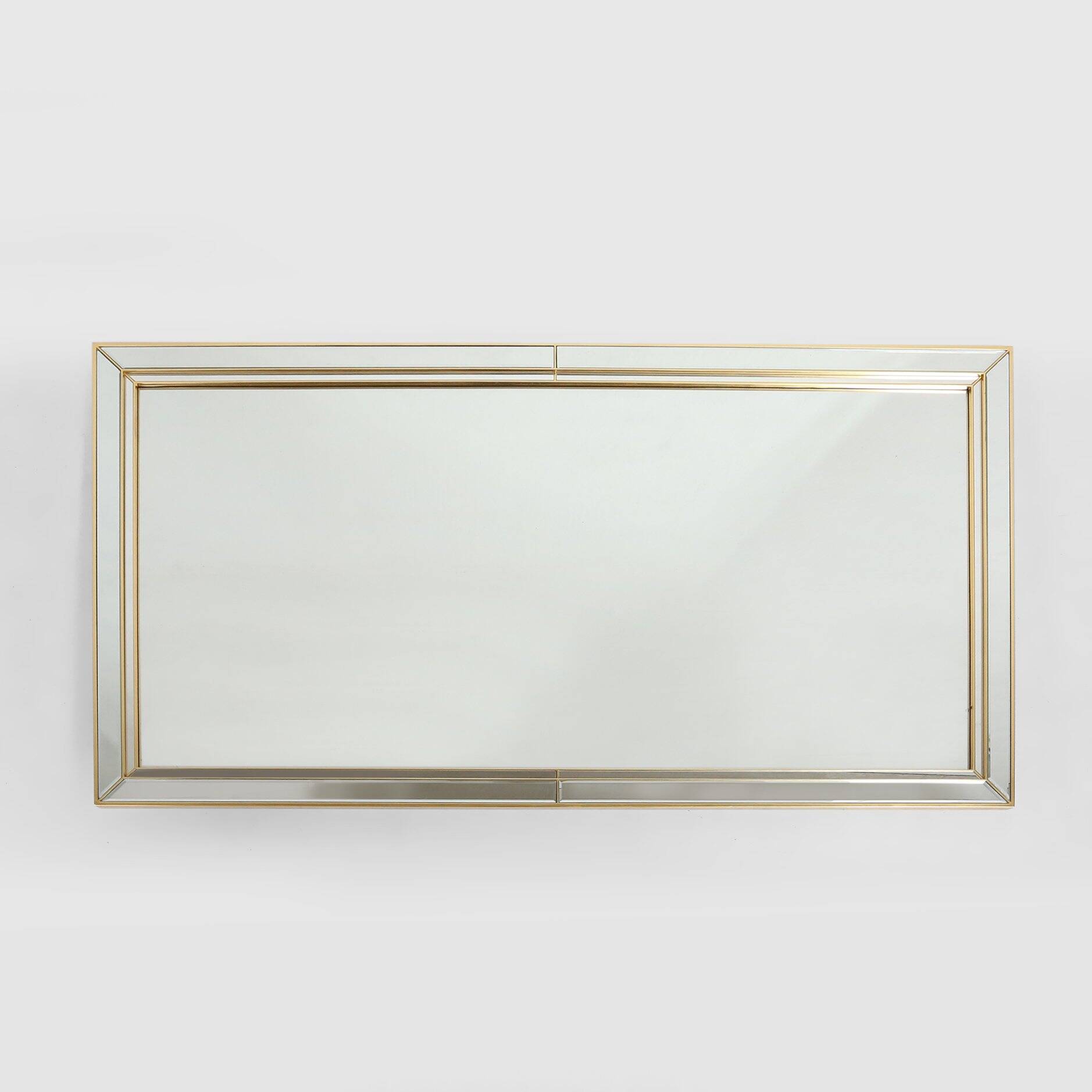 Large Hollywood Regency Style Mirror by Deknudt, Belgium ca. 1980