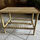 Table basse en bambou et rotin