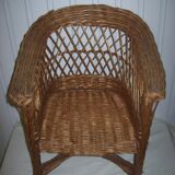 Wicker child fauteuril