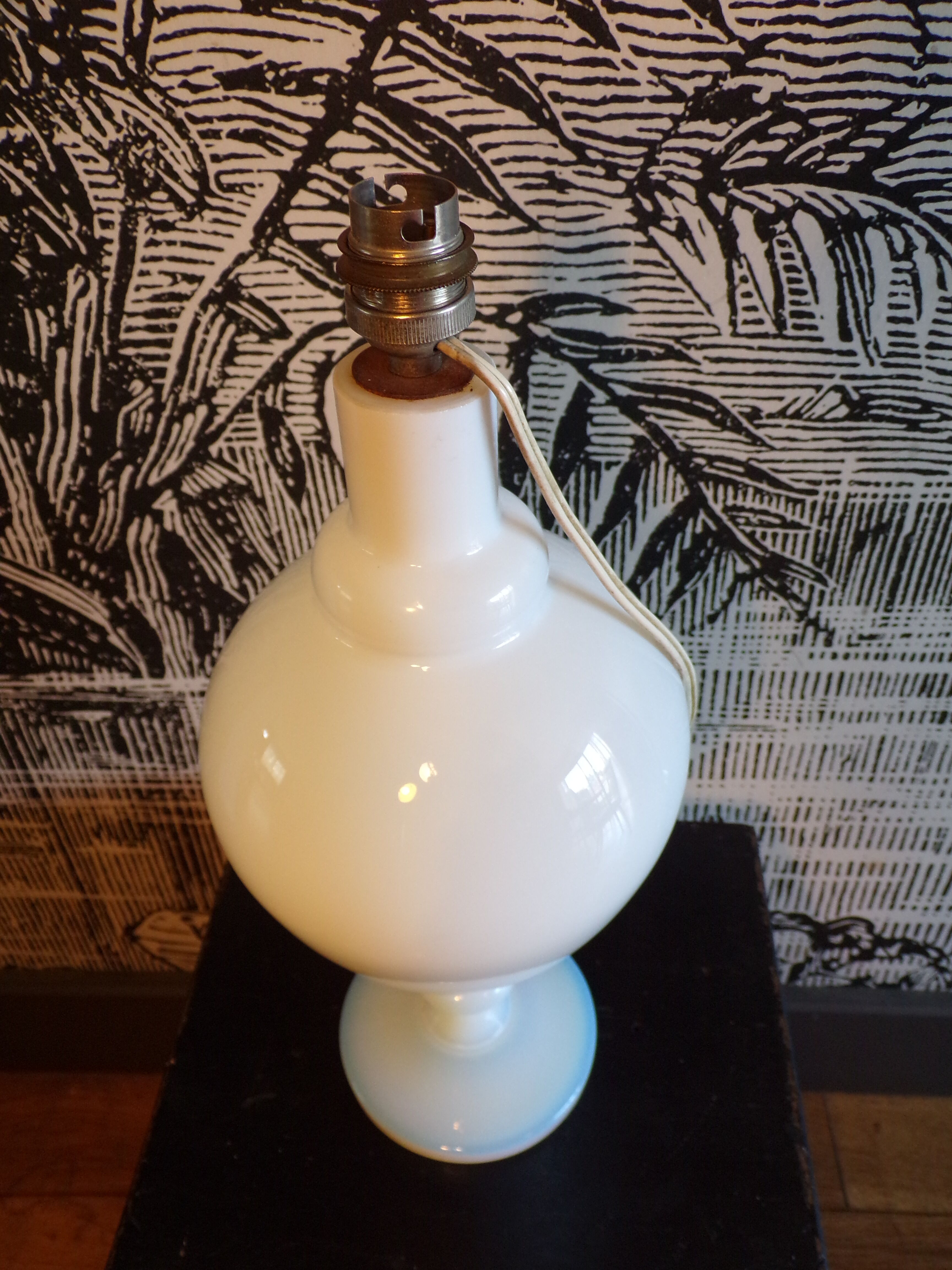 Opaline lamp 1950