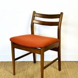 4 Scandinavian teak chairs 1960