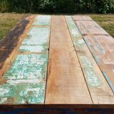 Teak table with 6 chairs