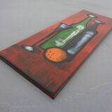 Mid-Century Glazed Studio Ceramic Wall Plaque, 1960s