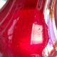 Antique mouth-blown glass vase