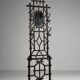 Faux bamboo coat rack cast iron ca. 1890