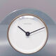 1970s table clock by omodomo in crystal. made in italy