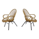 Set of Dutch Mid-Century Bamboo Chairs by Rohé Noordwolde, 1950s