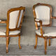 Pair of louis xv style convertible armchairs