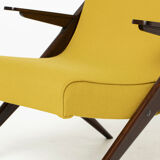Lounge chair by ULUV reupholstered in Kvadrat Hallingdal, Czechoslovakia, 1960s