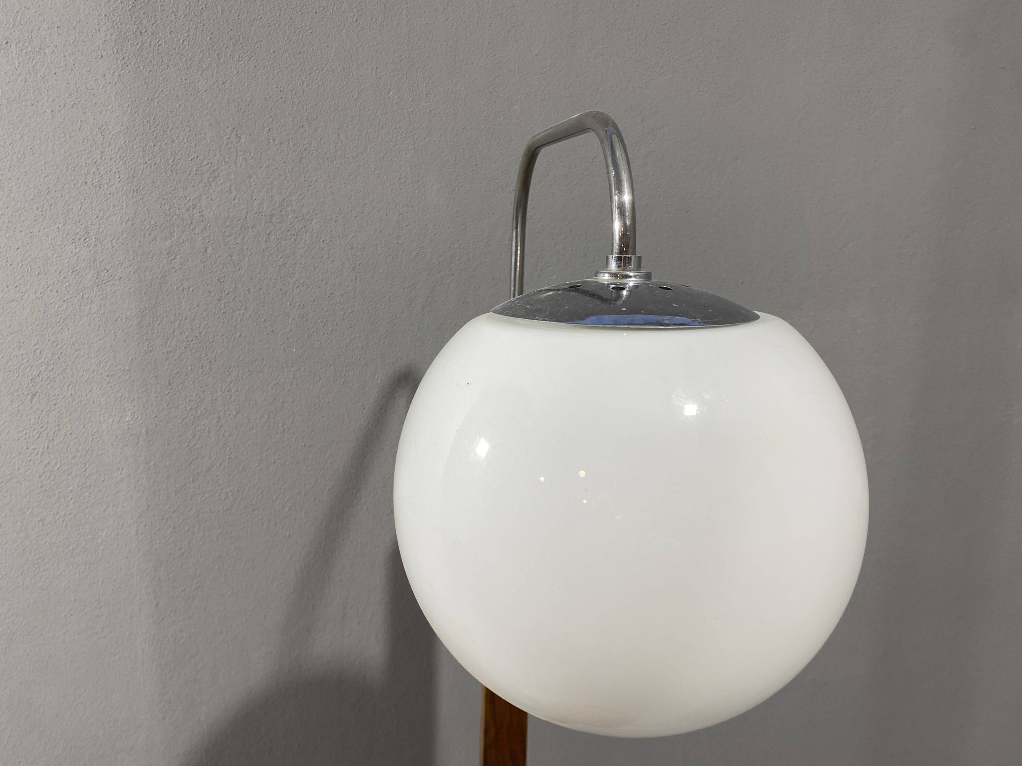 Lampe de sol art déco, années 1930, Tchécoslovaquie