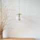 Transparent glass suspension