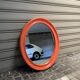 Orange oval mirror carrara&matta america