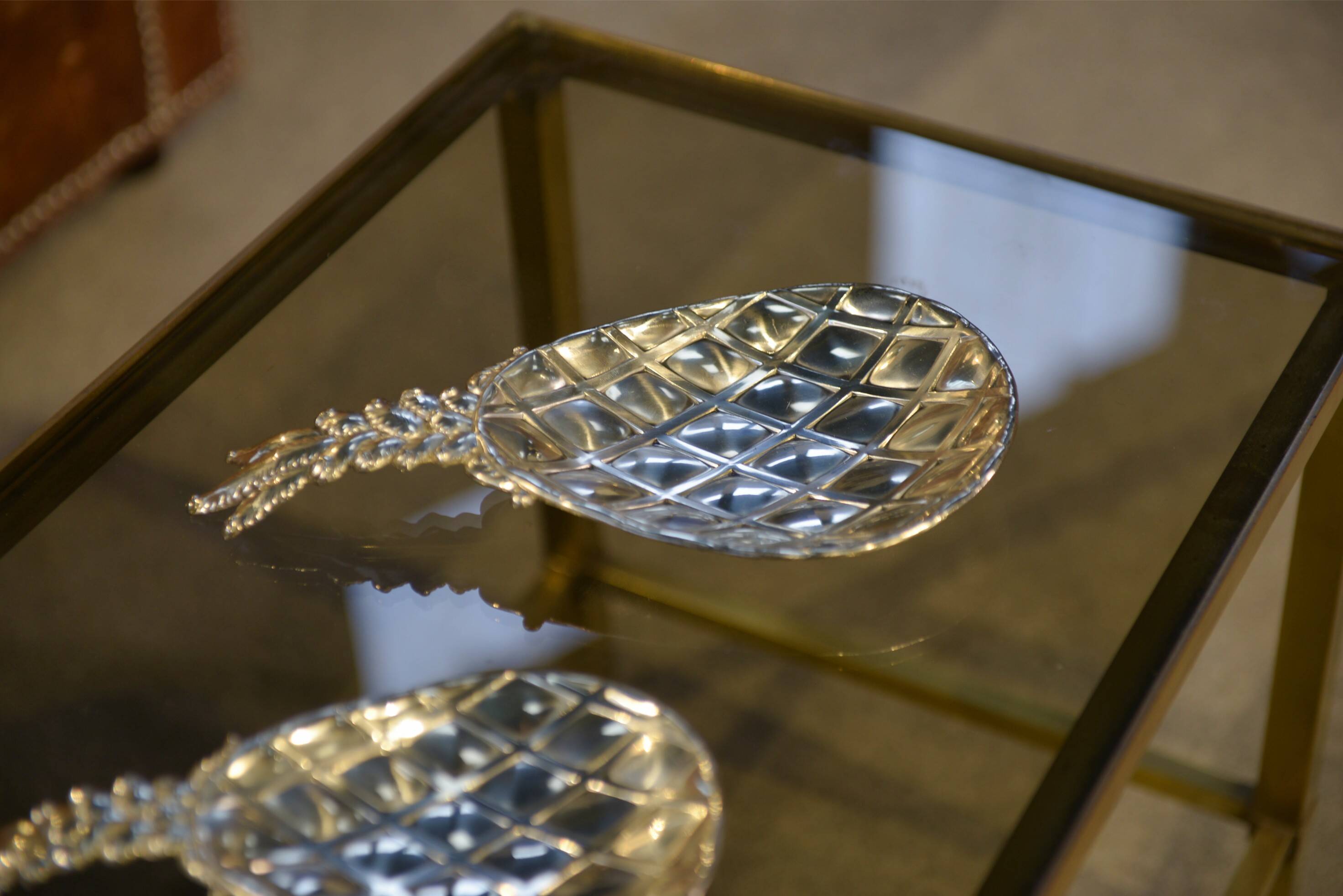 1970s nesting decorative pineapple set