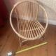 Vintage 1970s rattan children's chair