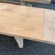2 renovated oak farmhouse benches from the 20th century, 200cm.