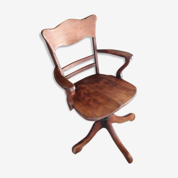 Fauteuil de bureau américain en chêne