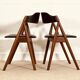 Set of 6 Danish chairs by Frode Holm (afrormosia wood)