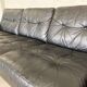 Vintage danish retro nili stoppmøbler 3 person sofa in black leather 1960s