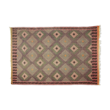 Anatolian handmade kilim rug 295 cm x 192 cm