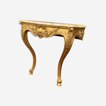 Console en bois doré de style Louis XV