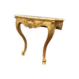 Gilded Wooden Console Louis XV Style