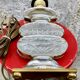 Glass Desk Lamp with Baguès House Urns, 1950s vintage