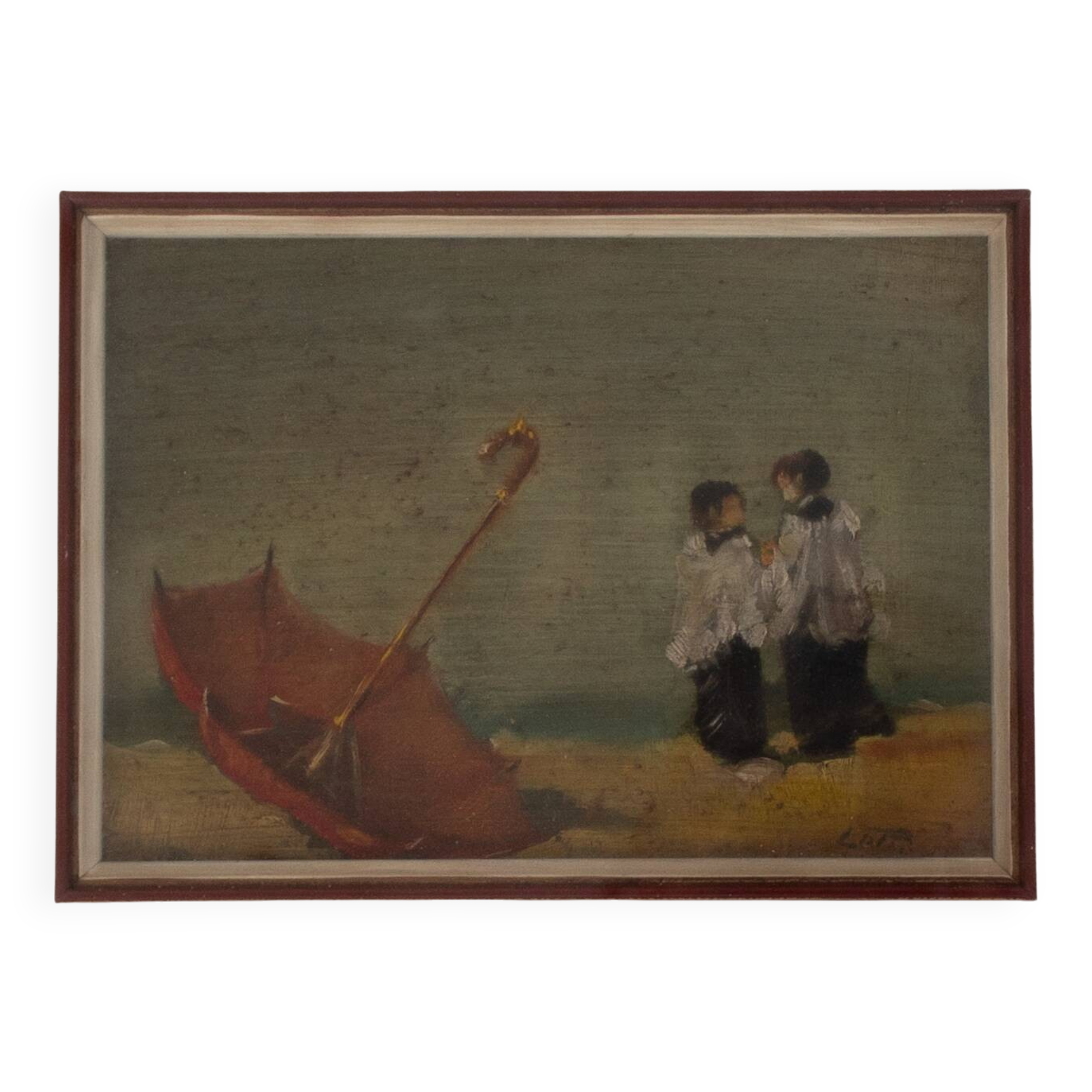 Vintage framed painting