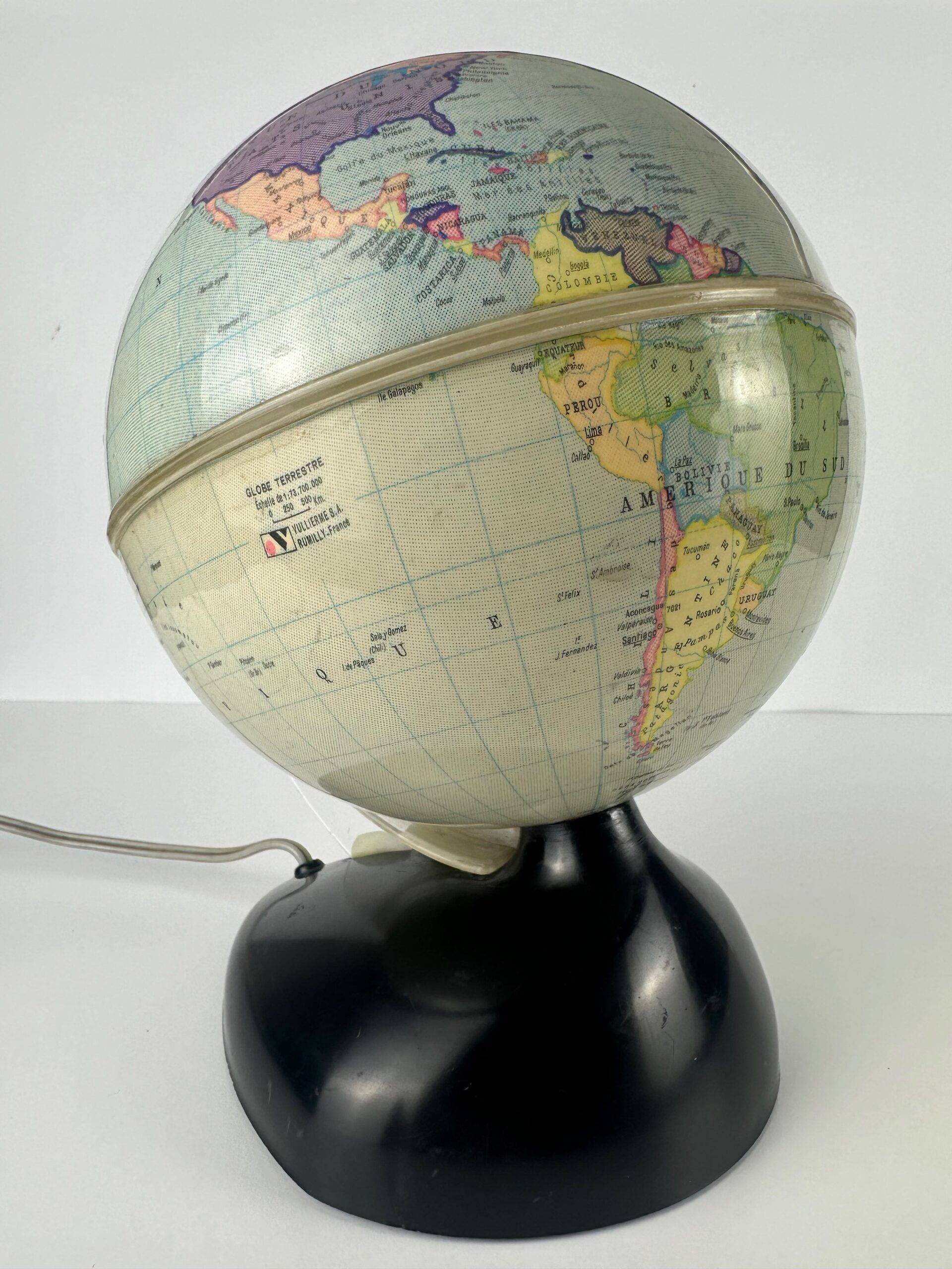 Globe vintage (lampe) – Globe Terrestre