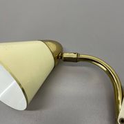 Original brass and metal scissors wall light by SIS Leuchten, Germany, 1950s.