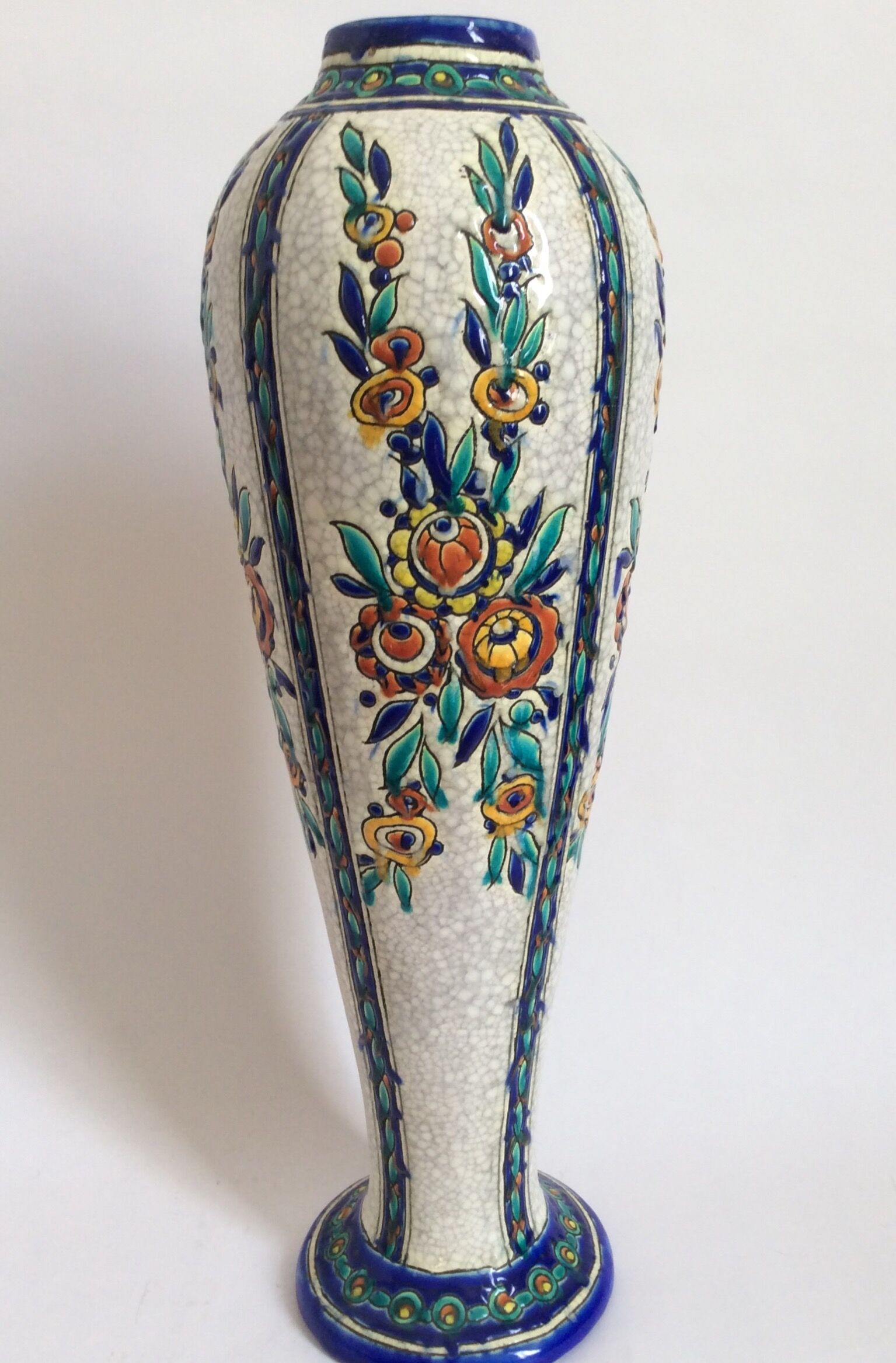 Bosch La Louvière earthenware vase