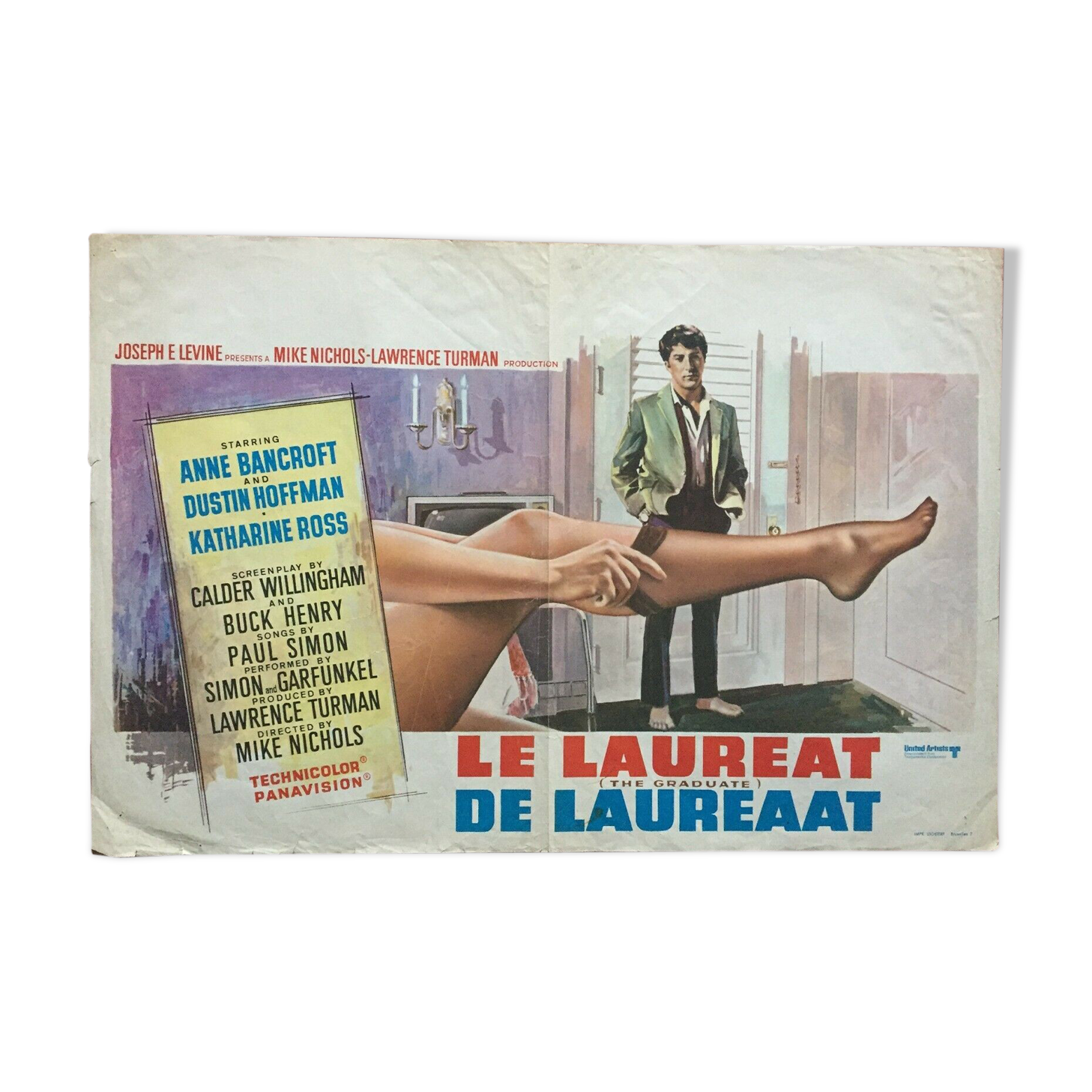 Movie poster "The Laureate" Dustin Hoffman 1967